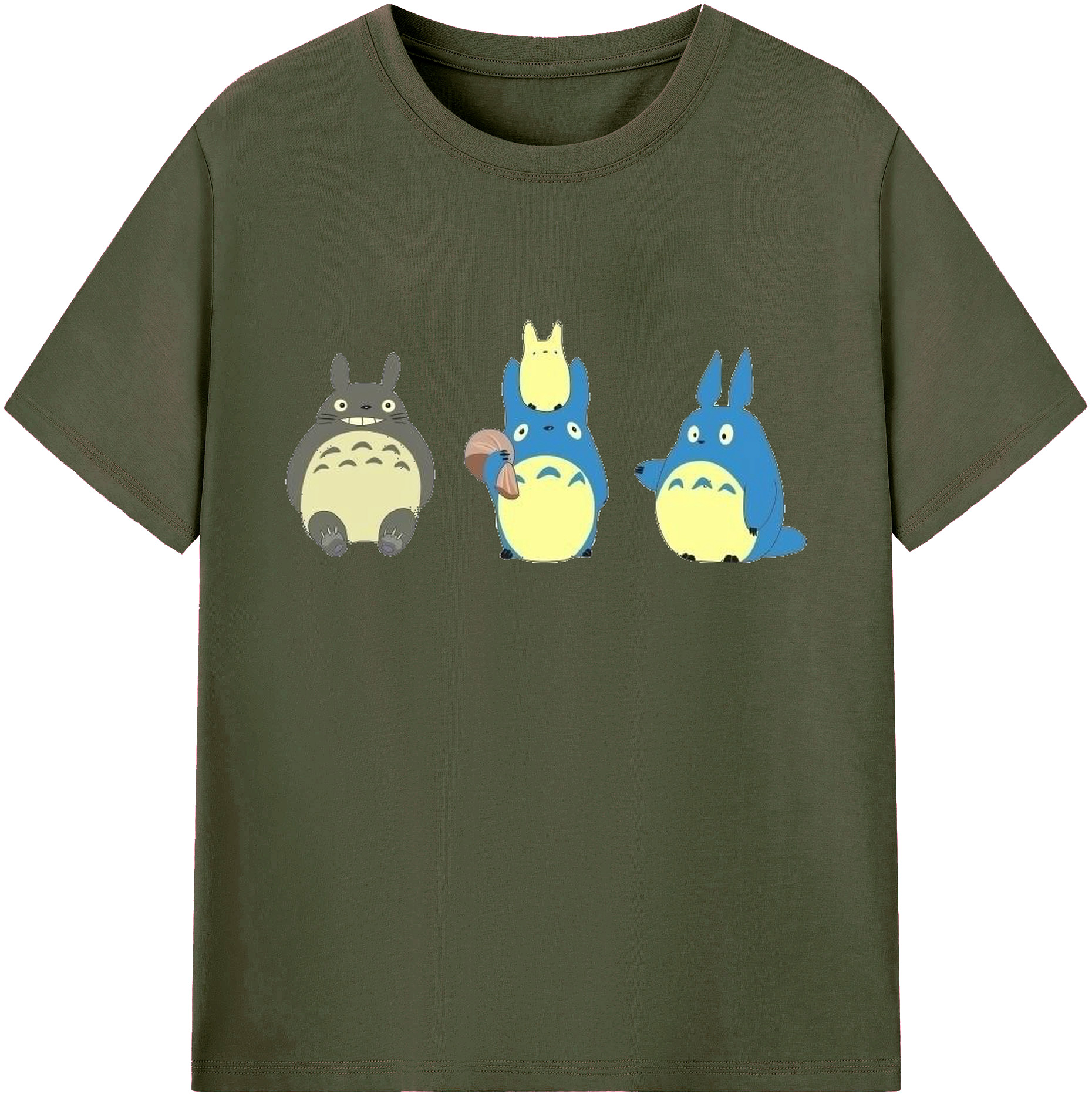 （画像用） となりのトトロ 草壁メイ 草壁サツキ My Neighbor Totoro Satsuki Kusakabe Mei Kusakabe 綿100％ メンズ半袖Tシャツ｜肌触りやわらか＆通気性